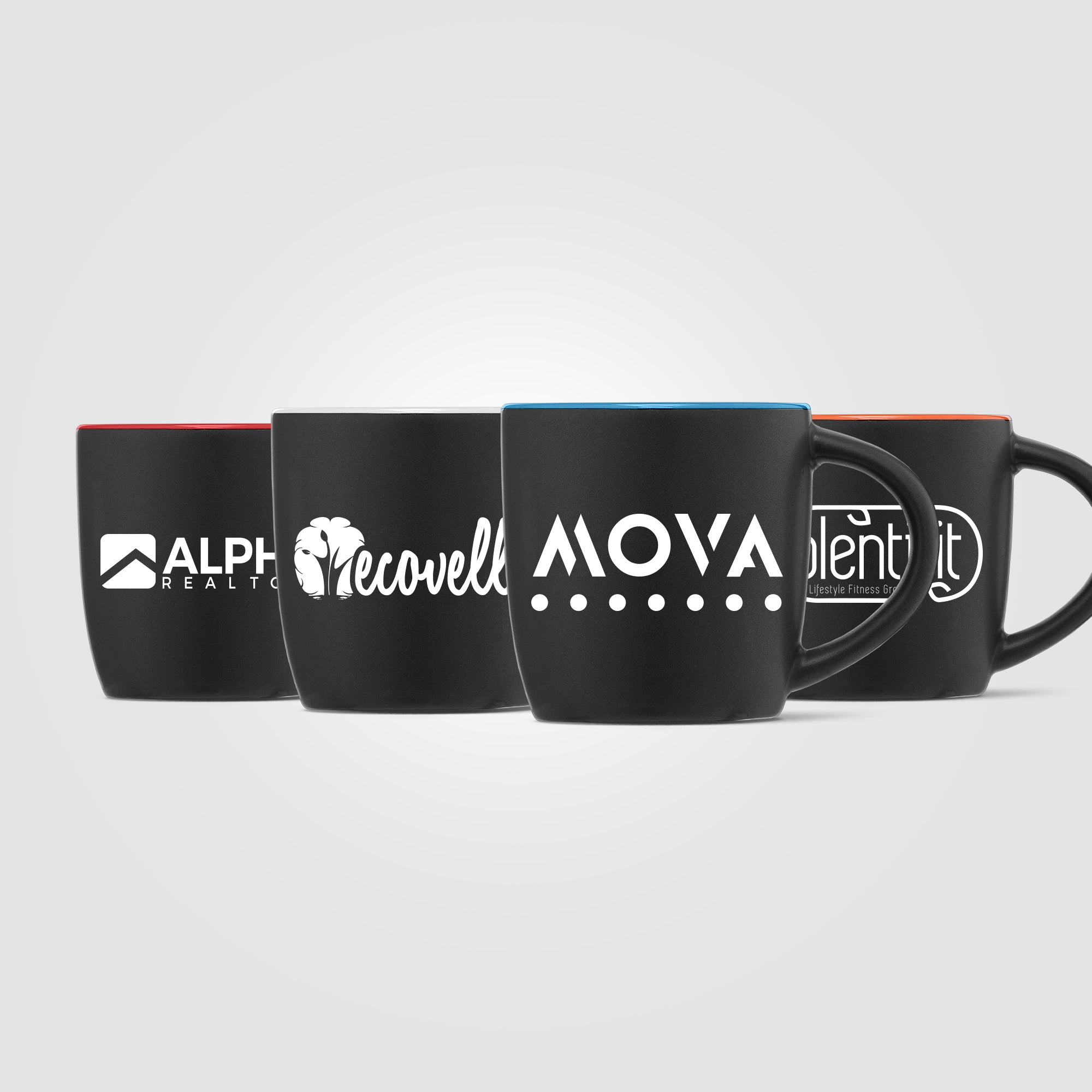 Zanzibar - 12 oz. Matte Black Ceramic Mug with ColorPop - Laser-zoom-1