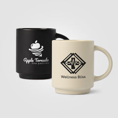 Image of the Café Duo - 11 oz. Ceramic Mug & Bamboo Board Set promotional product, SKU MVJ.