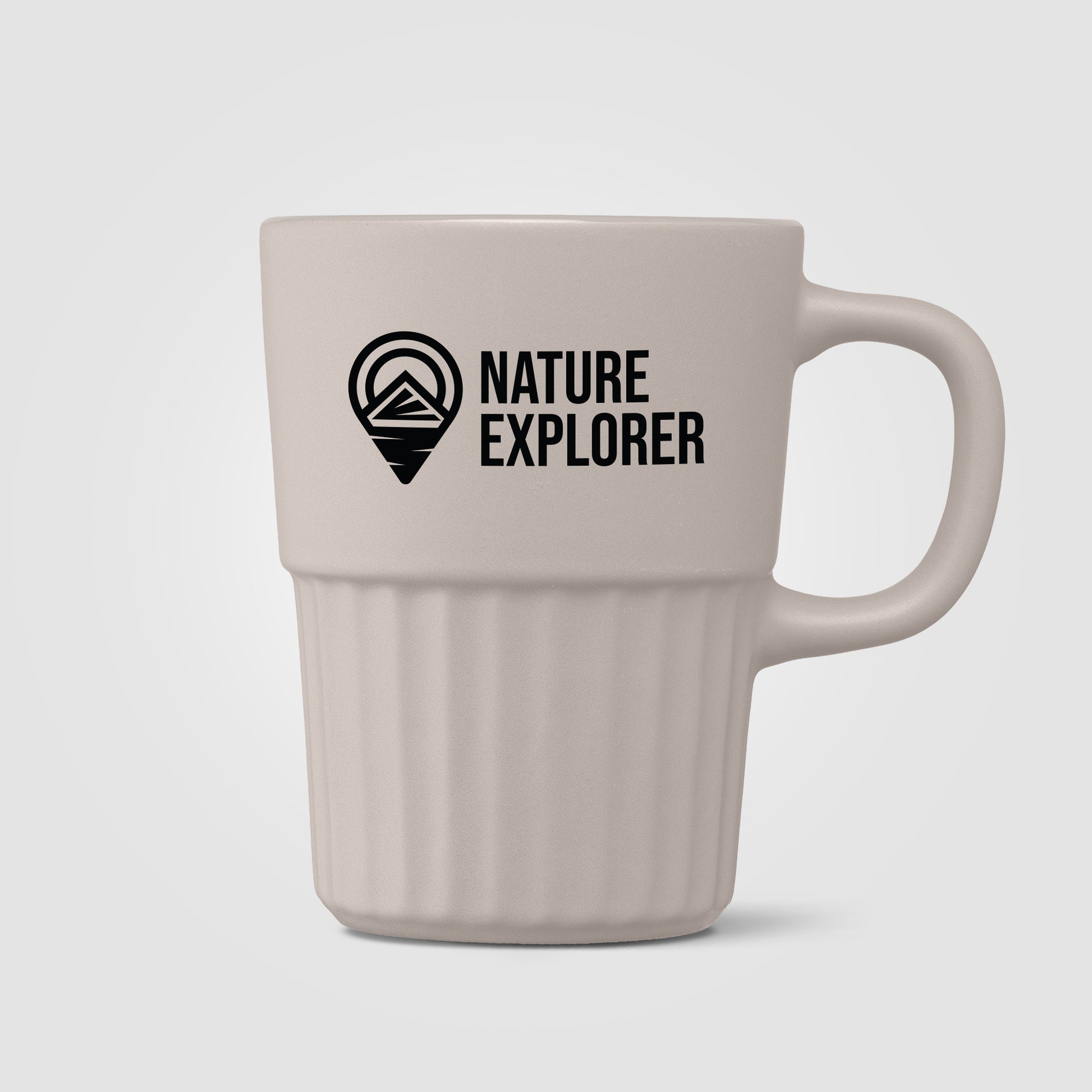 Majesty Ceramic Matte Finish Fluted Mug - 15oz-3