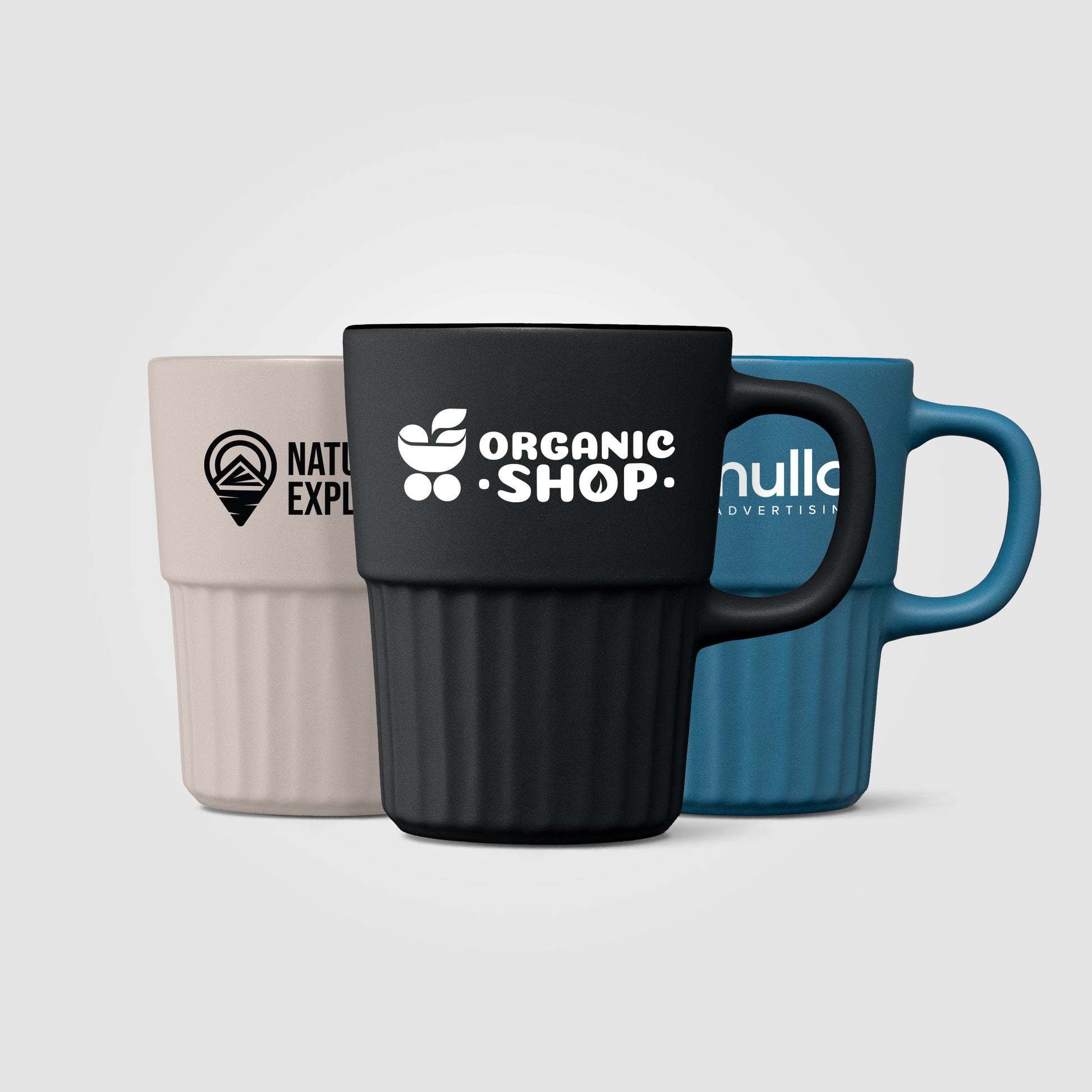 Image of the Majesty Ceramic Matte Finish Fluted Mug - 15oz promotional product, SKU MVP.