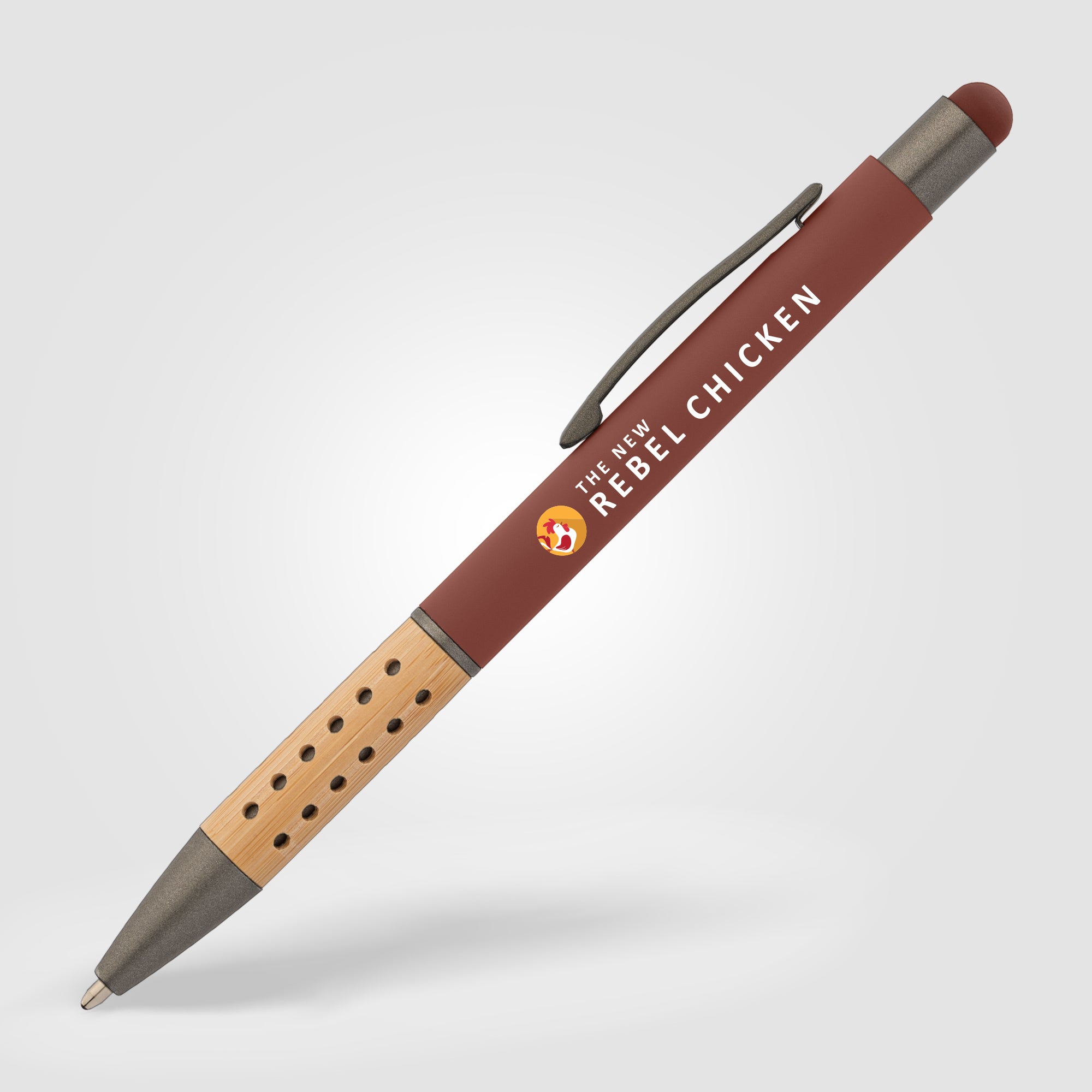 Bowie Bamboo Grip Stylus Pen - ColorJet-zoom-2