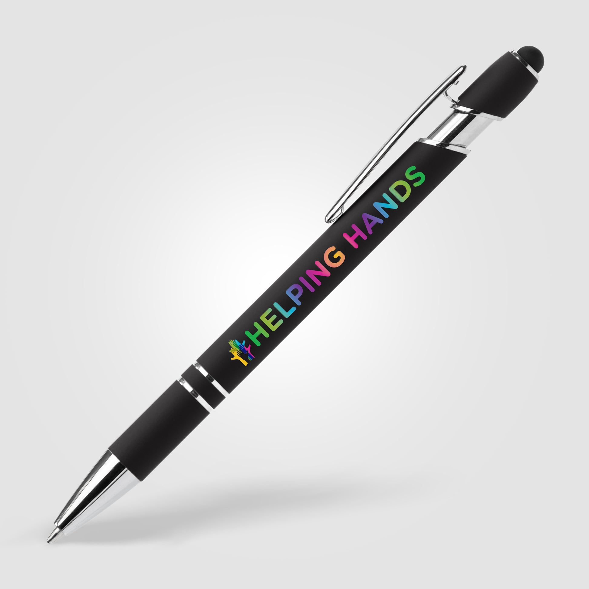 Ellipse Softy Recycled Aluminum Pen w/ Stylus + Anti-Fraud Ink - ColorJet-2