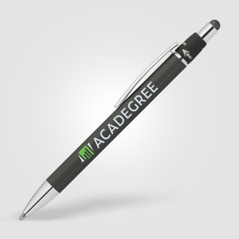 Orbit Spinner Chrome Metal Pen w/ Stylus - ColorJet-zoom-