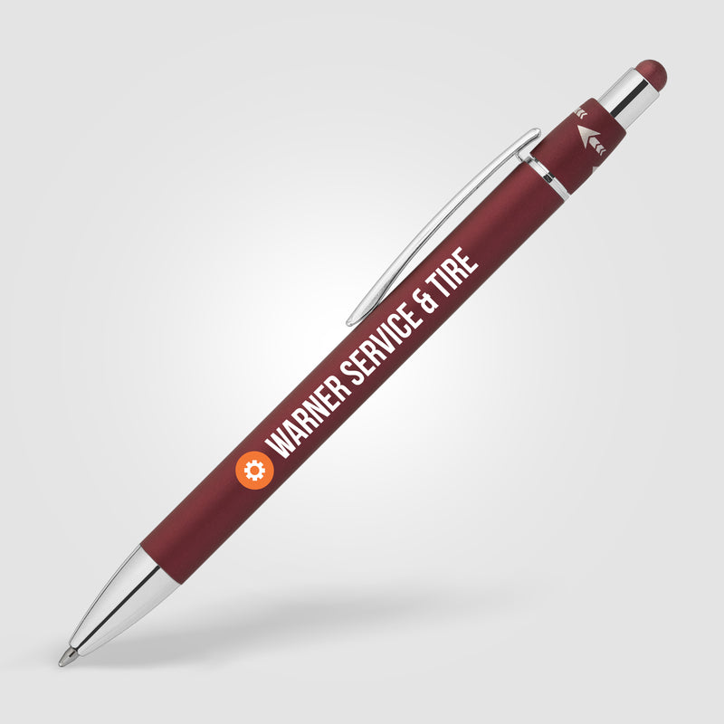 Orbit Spinner Chrome Metal Pen w/ Stylus - ColorJet-zoom-