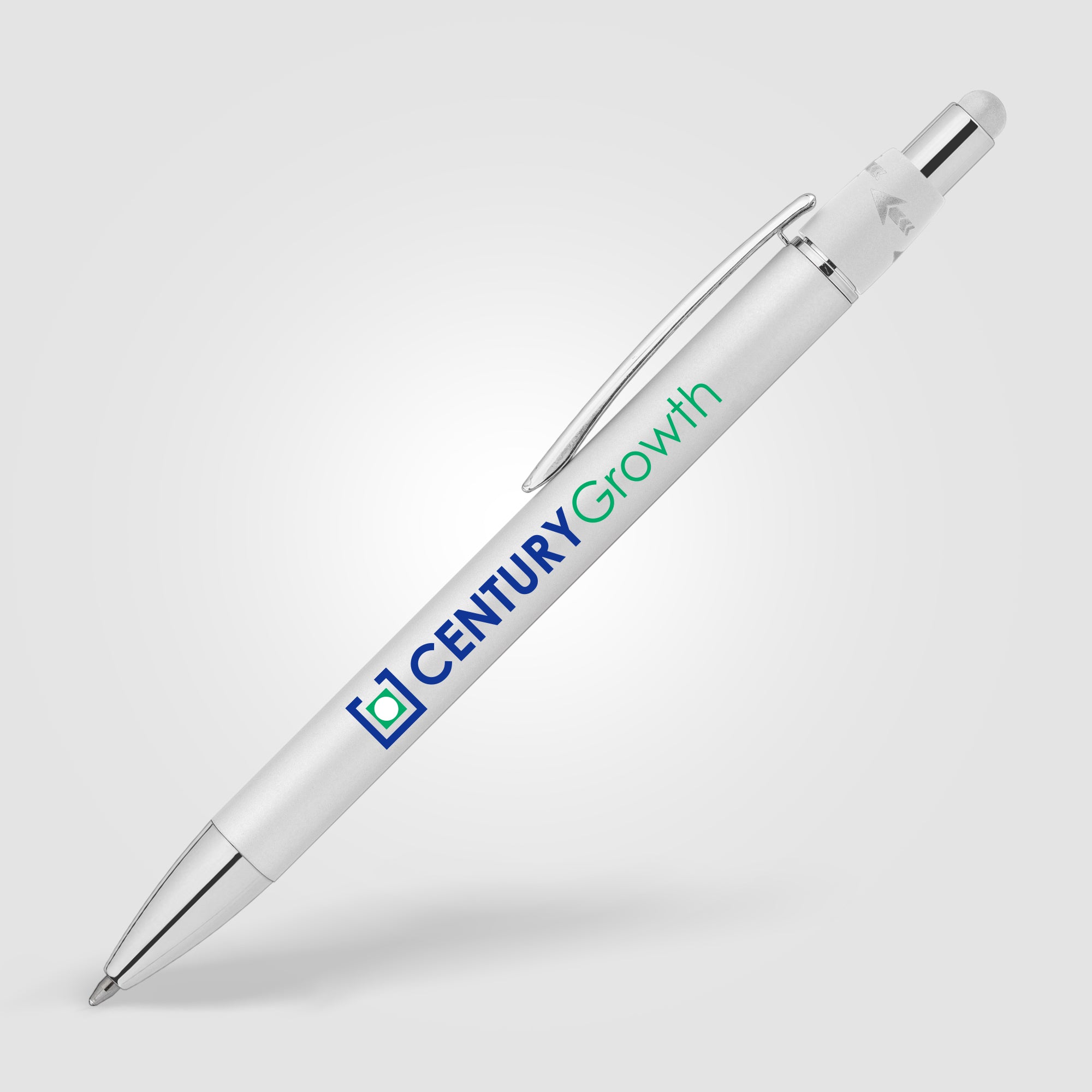 Orbit Spinner Chrome Metal Pen w/ Stylus - ColorJet-zoom-5