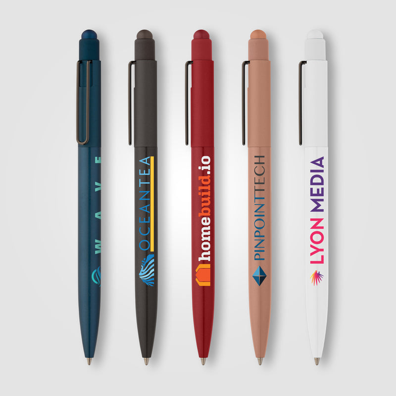 Evo Softy Recycled Aluminium Pen w/ Stylus - ColorJet-zoom-