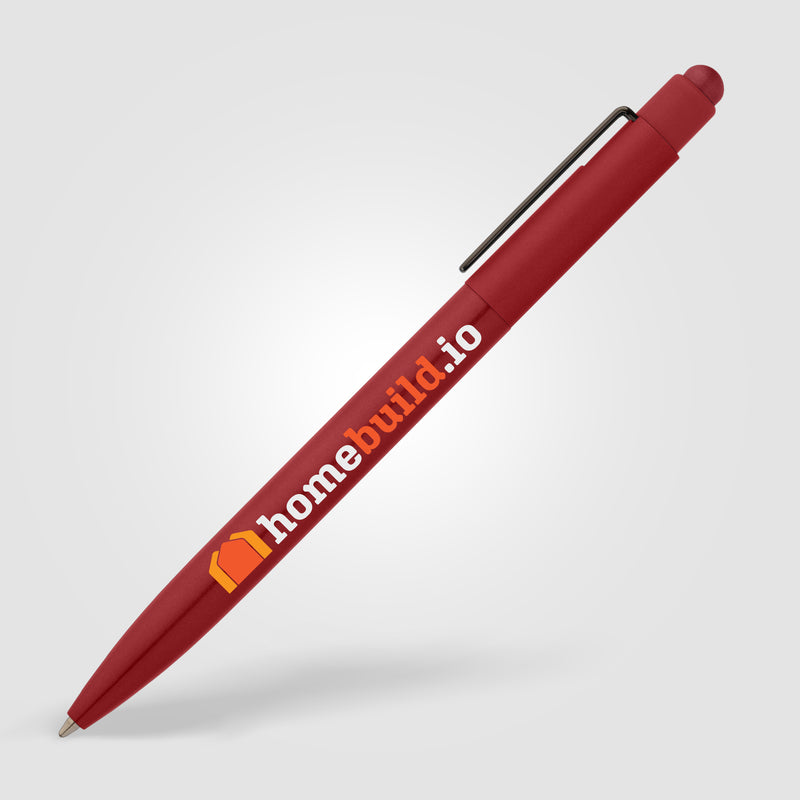 Evo Softy Recycled Aluminium Pen w/ Stylus - ColorJet-zoom-