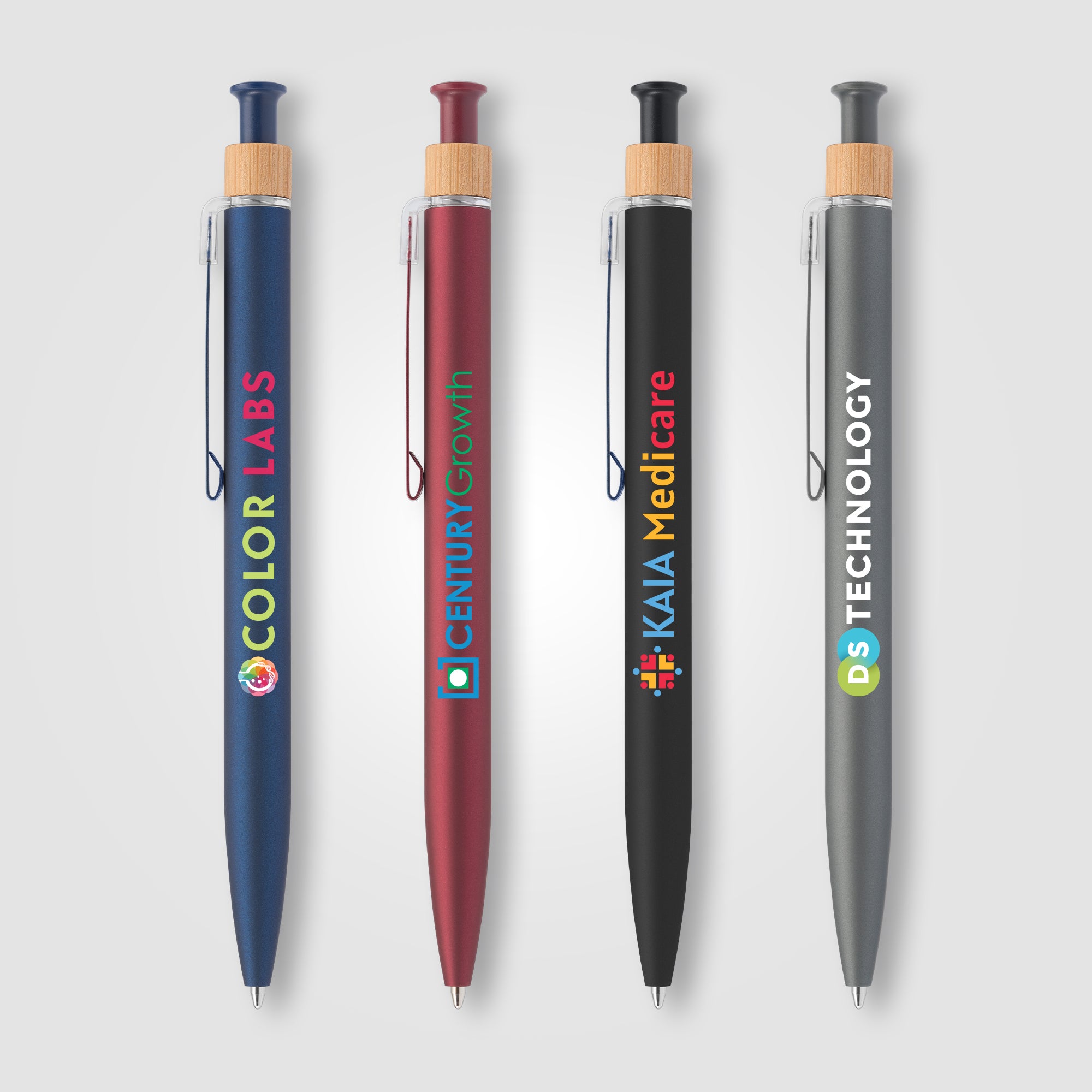 Image of the Reborn Click Softy Recycled Aluminum Pen -ColorJet promotional product, SKU MZU-C.