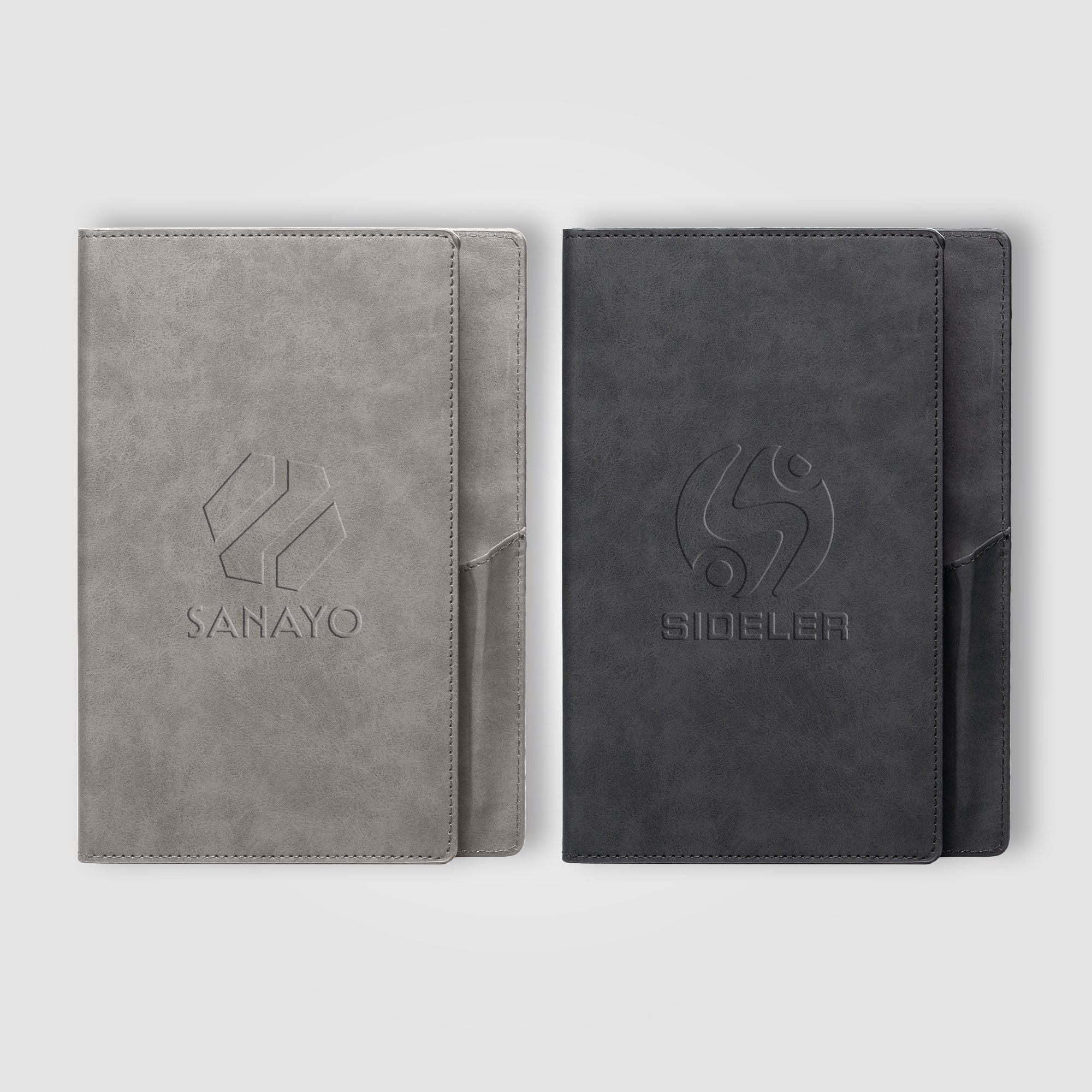 Momento Recycled Plastic Suede Texture Journal - A5 - Deboss-zoom-1