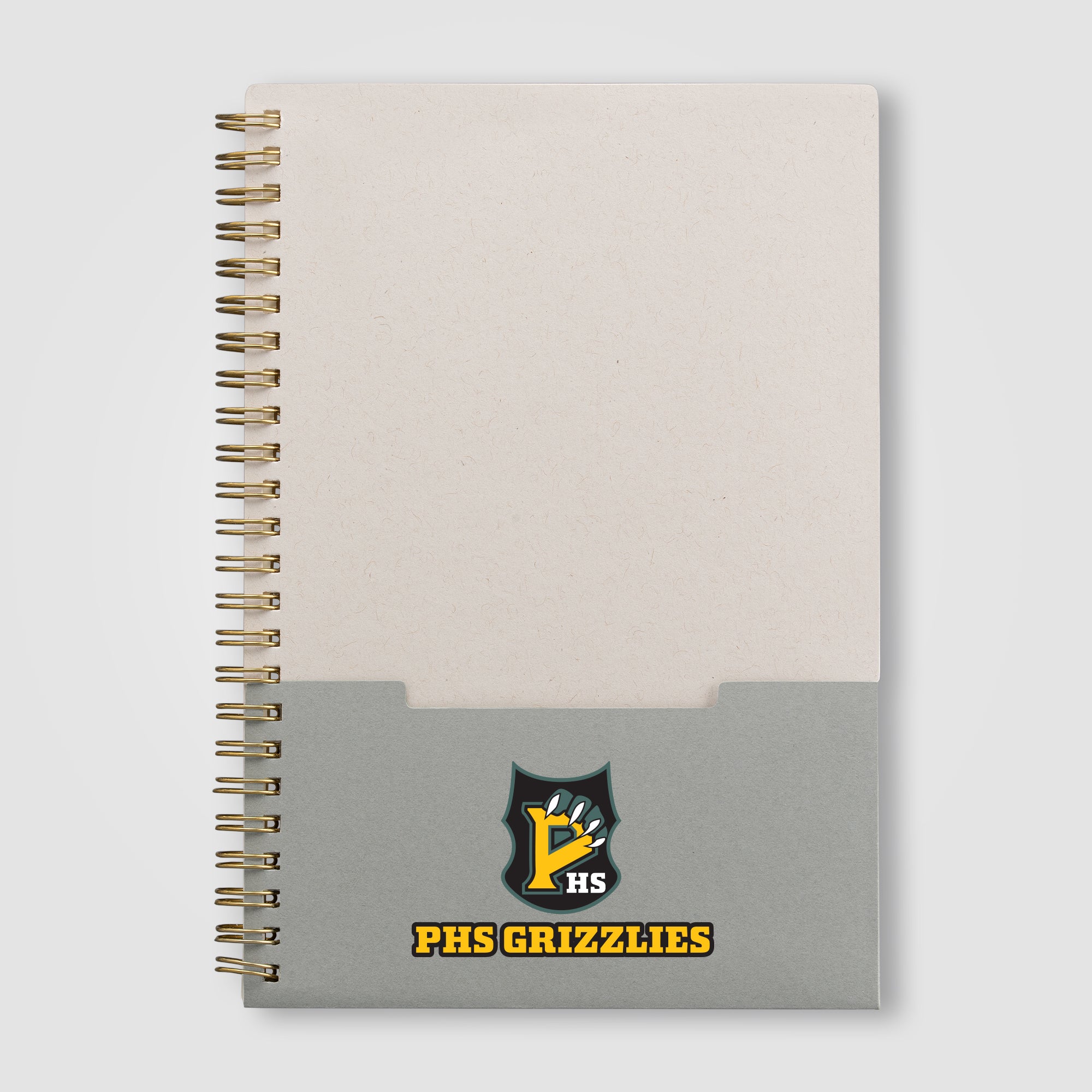 Lino FSC Paper Spiral Binding Vertical Pocket Notebook - A5 - ColorJet