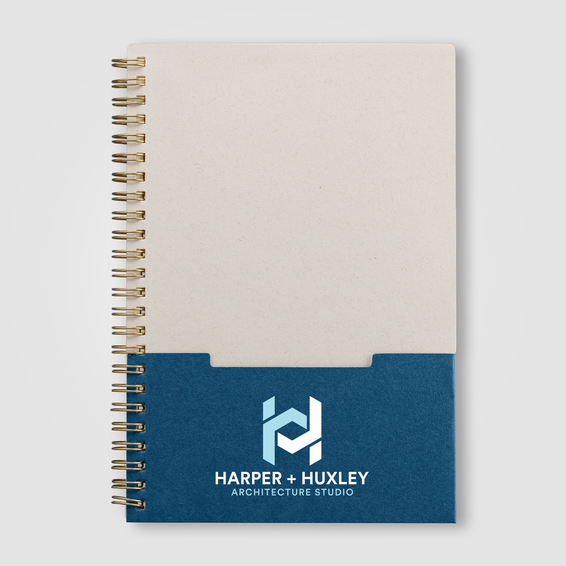 Lino FSC Paper Spiral Binding Vertical Pocket Notebook - A5 - ColorJet-4
