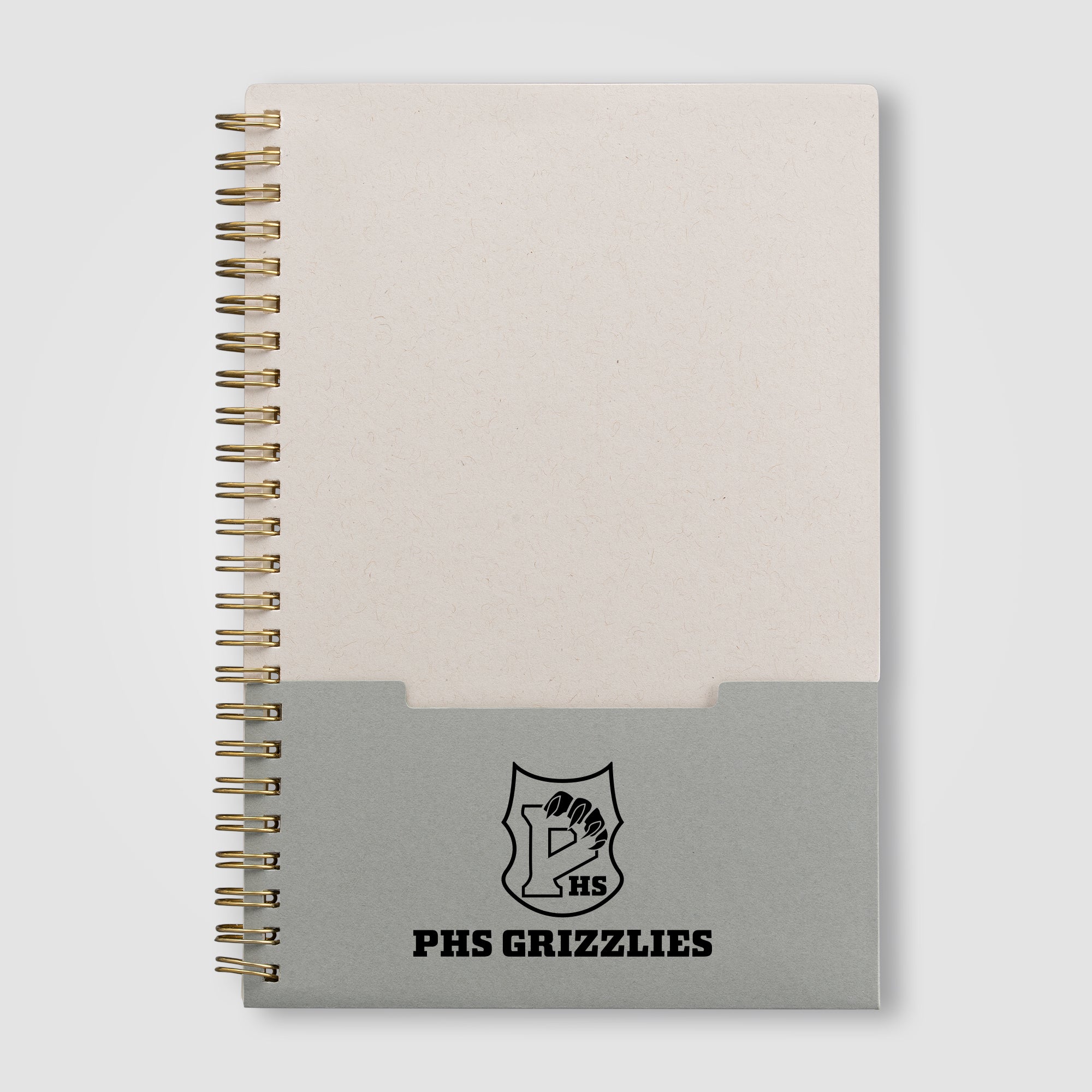 Lino FSC Paper Spiral Binding Vertical Pocket Notebook - A5