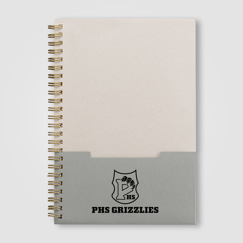 Lino FSC Paper Spiral Binding Vertical Pocket Notebook - A5-zoom-