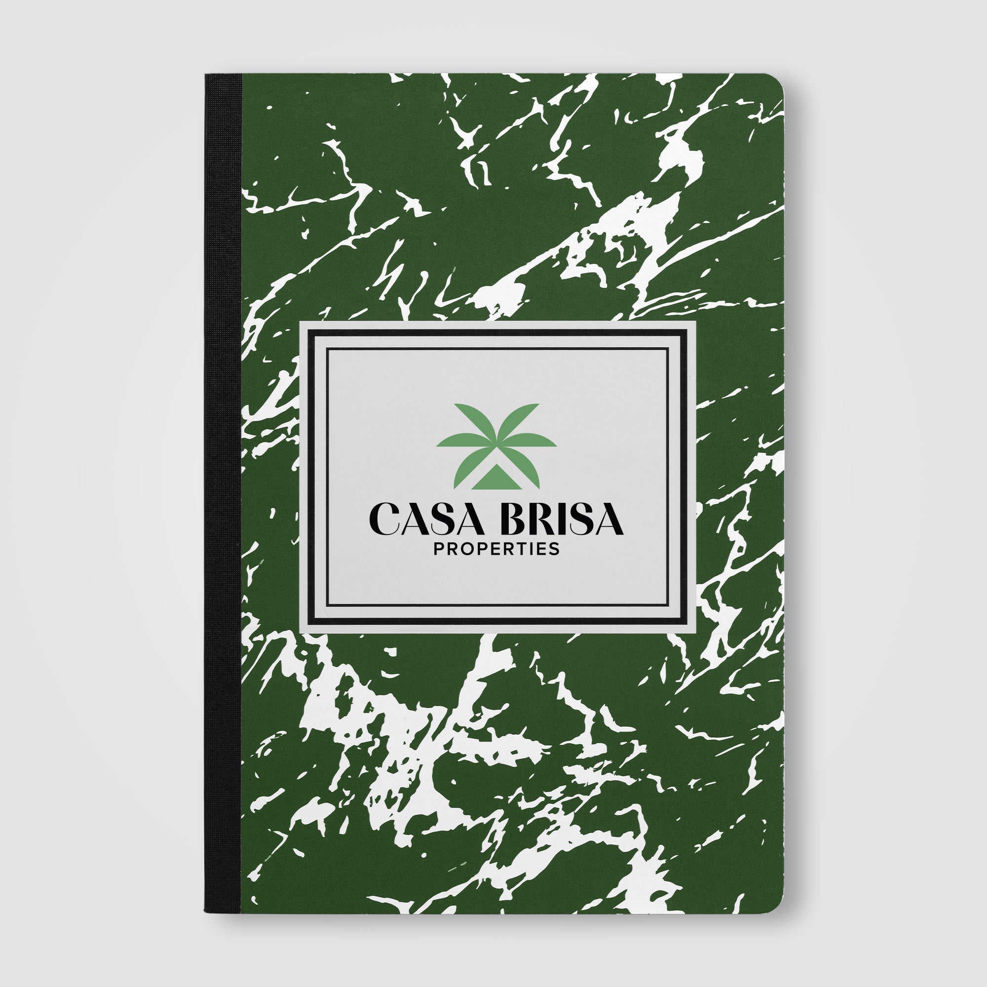Slate FSC Paper Marble Hardcover Composition Notebook – A5 -ColorJet-zoom-4
