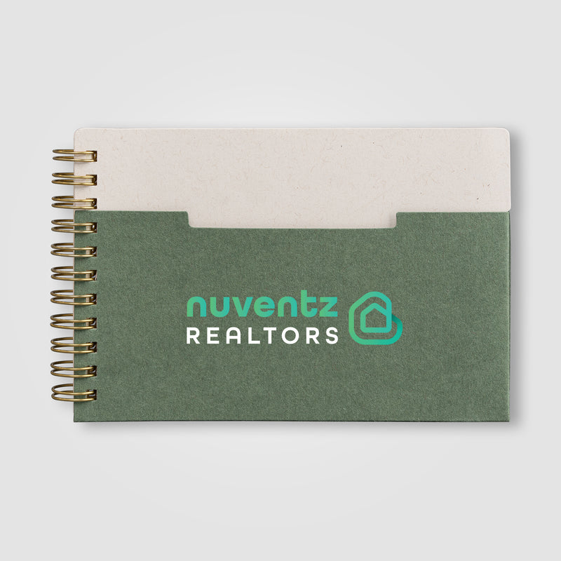 Lino FSC Paper Spiral Binding Horizontal Pocket Notebook - A6 -ColorJet-zoom-