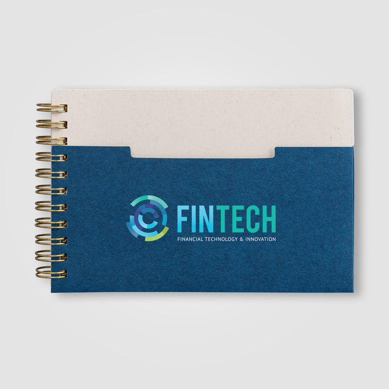 Lino FSC Paper Spiral Binding Horizontal Pocket Notebook - A6 -ColorJet-zoom-