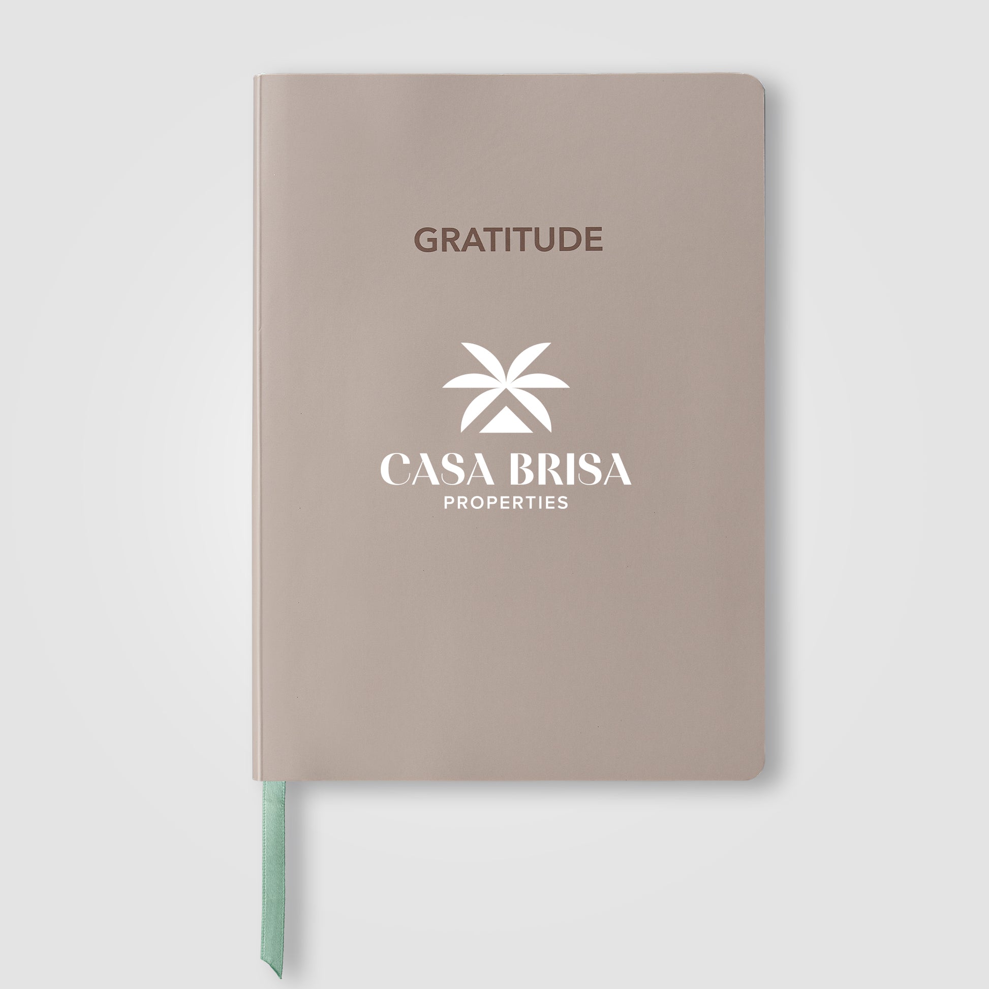 Image of the Gaia FSC Paper Ribbon Marker Gratitude Journal - A5 promotional product, SKU NCL.