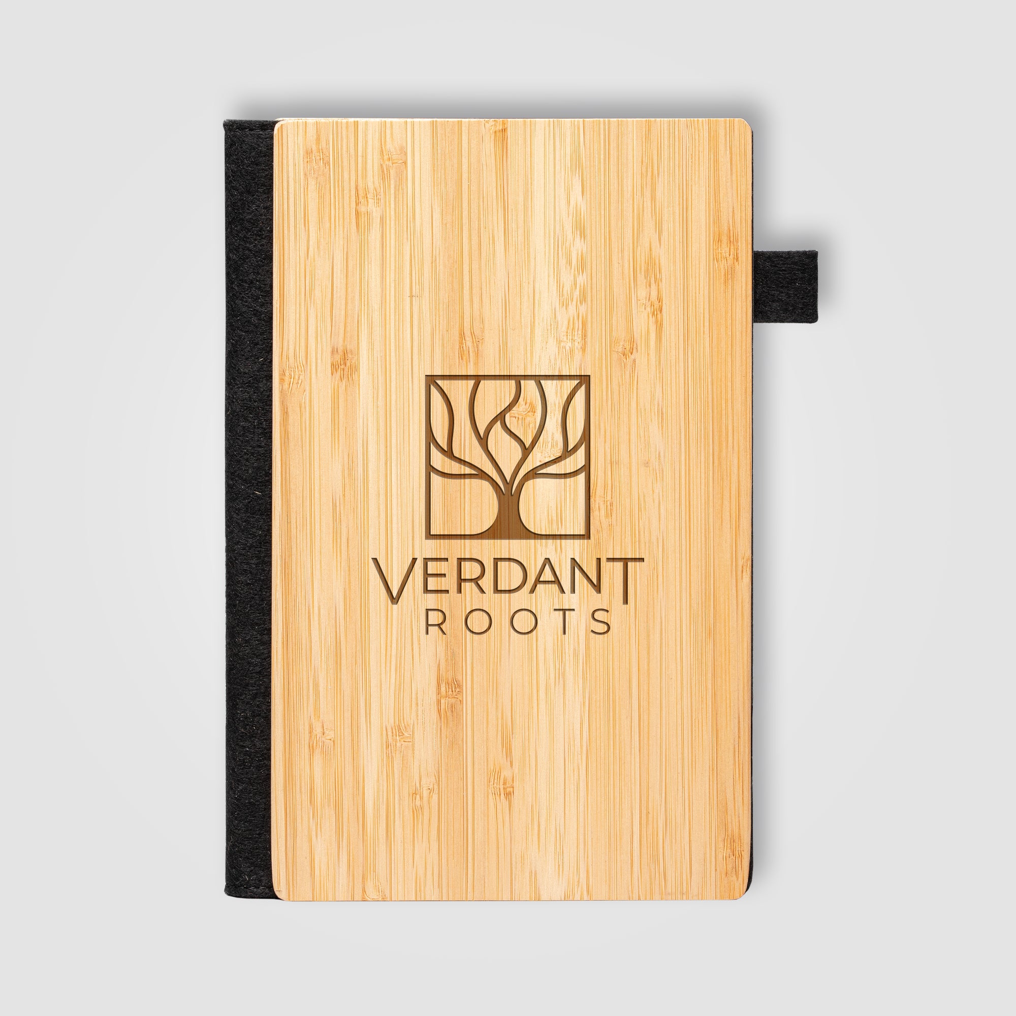 Image of the Wesen Bamboo Refillable Journal - A5 - Laser Engraved promotional product, SKU NCP-L.