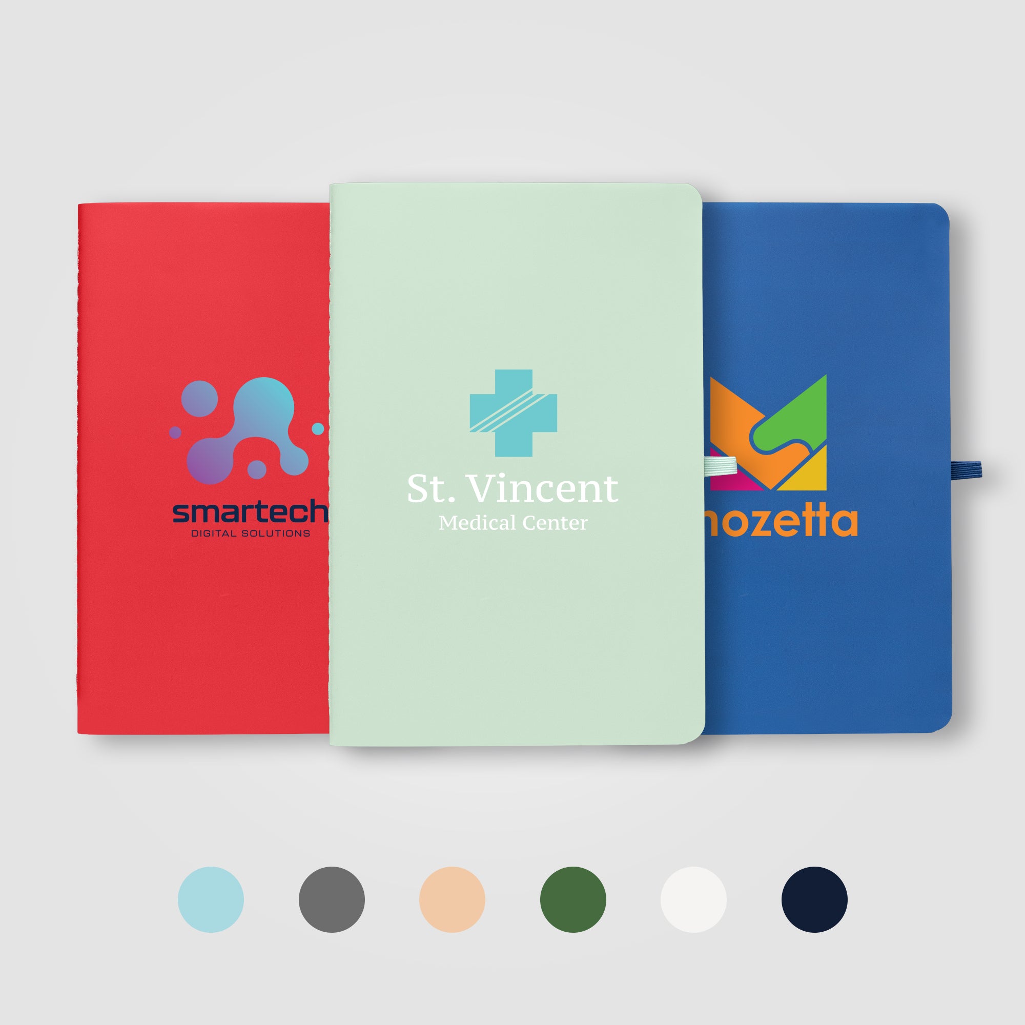 Image of the Monolith Stone Paper Soft Touch Lined Journal - A5 - ColorJet promotional product, SKU NCR-C.