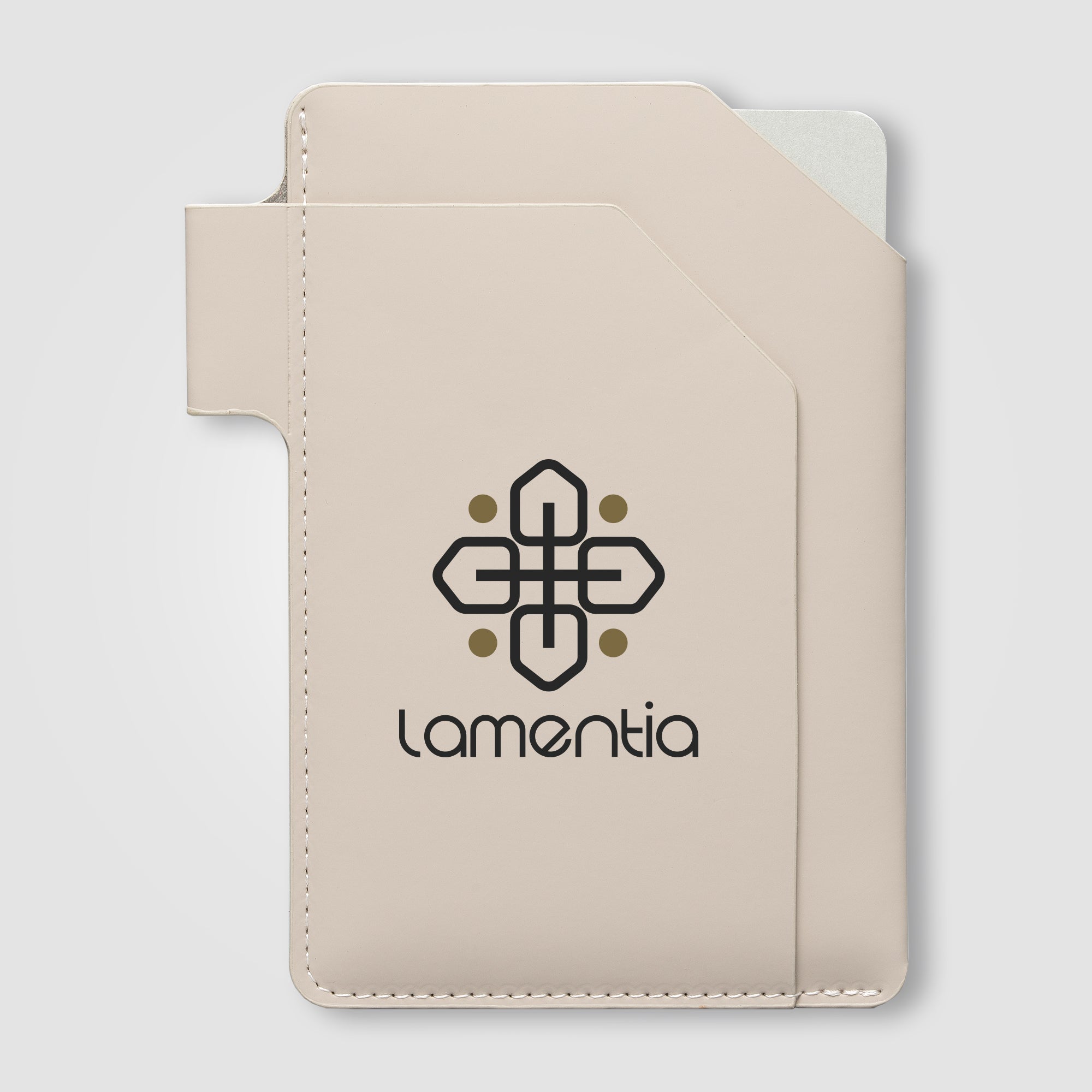 Malmö Recycled PU Passport Holder Notebook - A6 - ColorJet-zoom-3