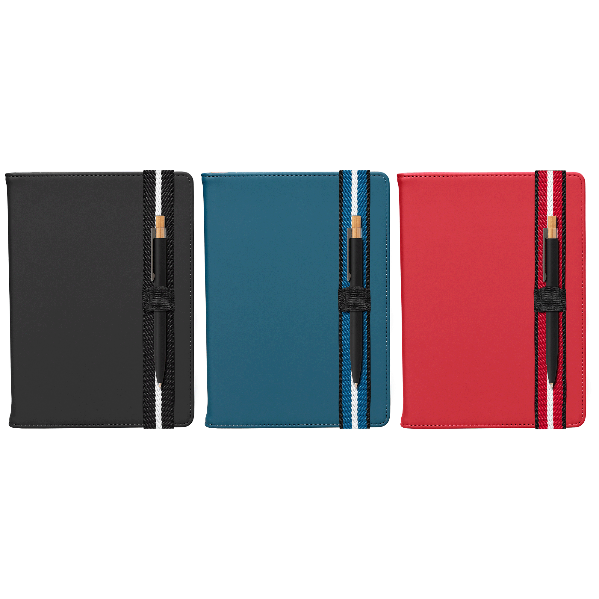 Newport rPET Chevron Refillable Journal Pen Set - A5
