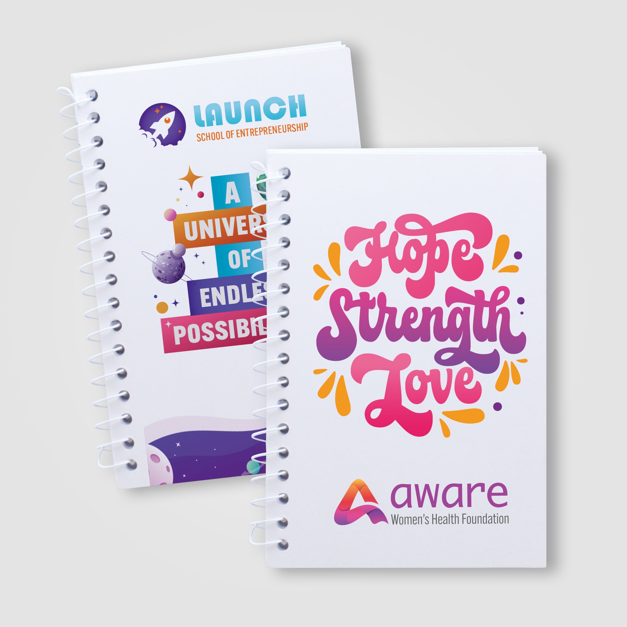 Image of the SimpliColor 5x7 Spiral Notebook (Digital Full Color) promotional product, SKU NFB.