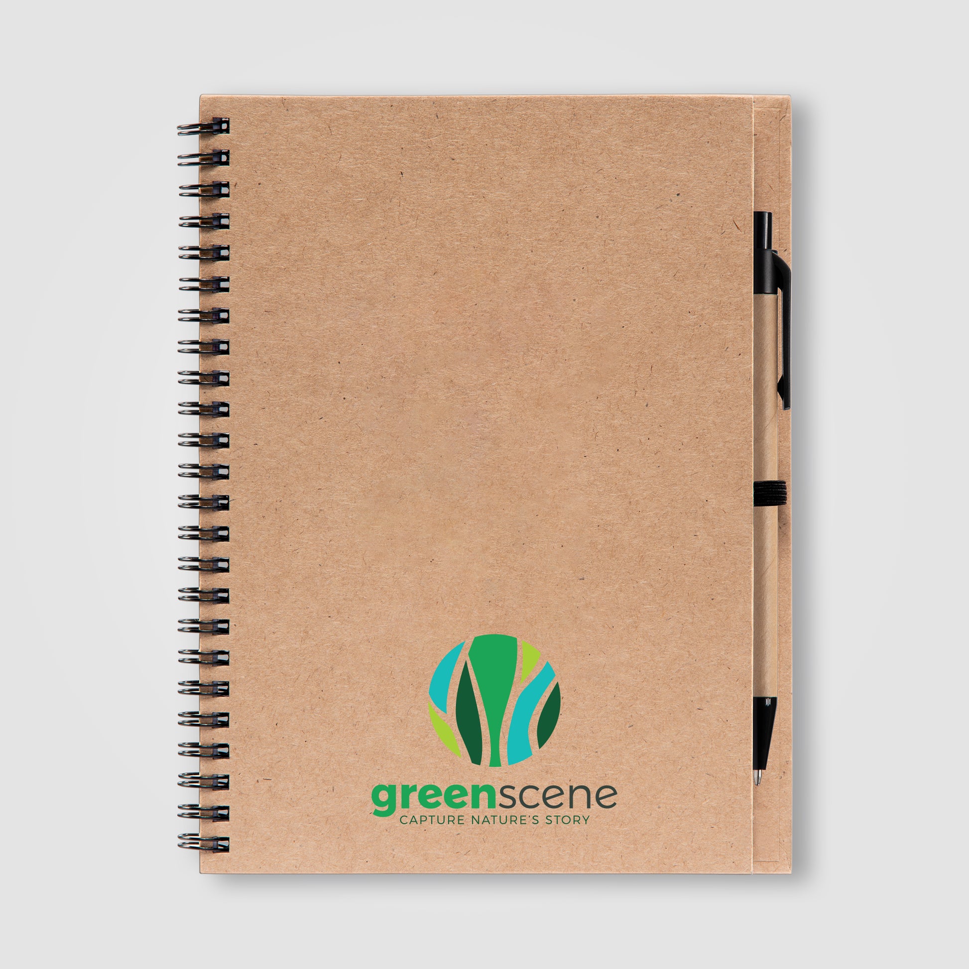 Image of the Hawken - Recycled Journal & Kraft Pen Set - ColorJet promotional product, SKU NPO-C.