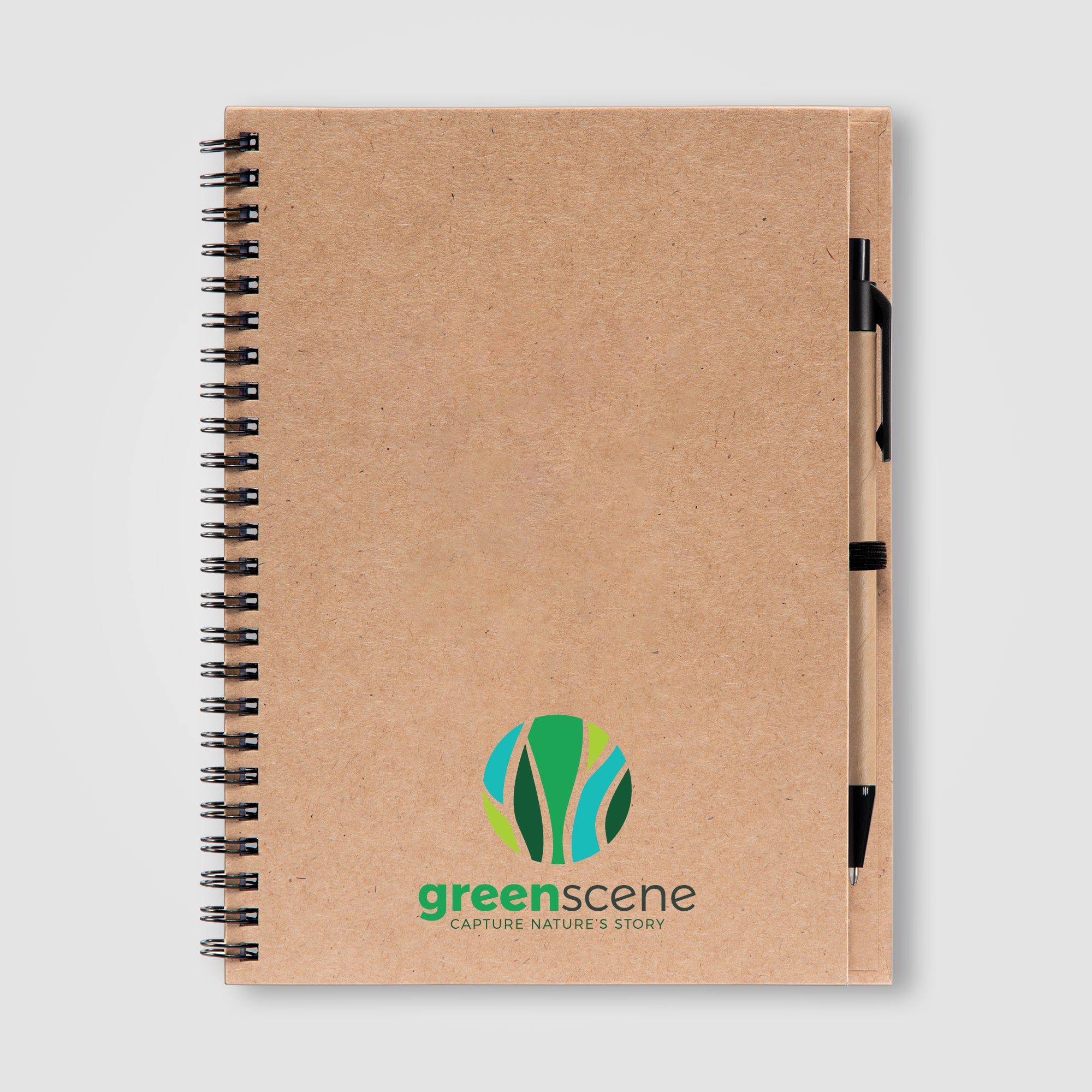 Image of the Hawken - Recycled Journal & Kraft Pen Set - ColorJet promotional product, SKU NPO-C.