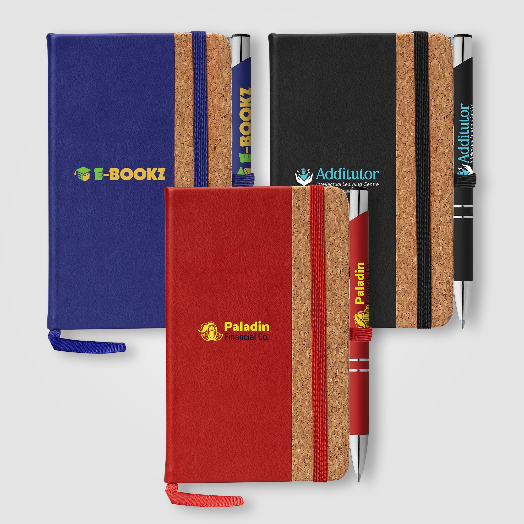 Image of the Miller Cork Notebook & Tres-Chic Pen Gift Set - ColorJet promotional product, SKU NUQ-C.