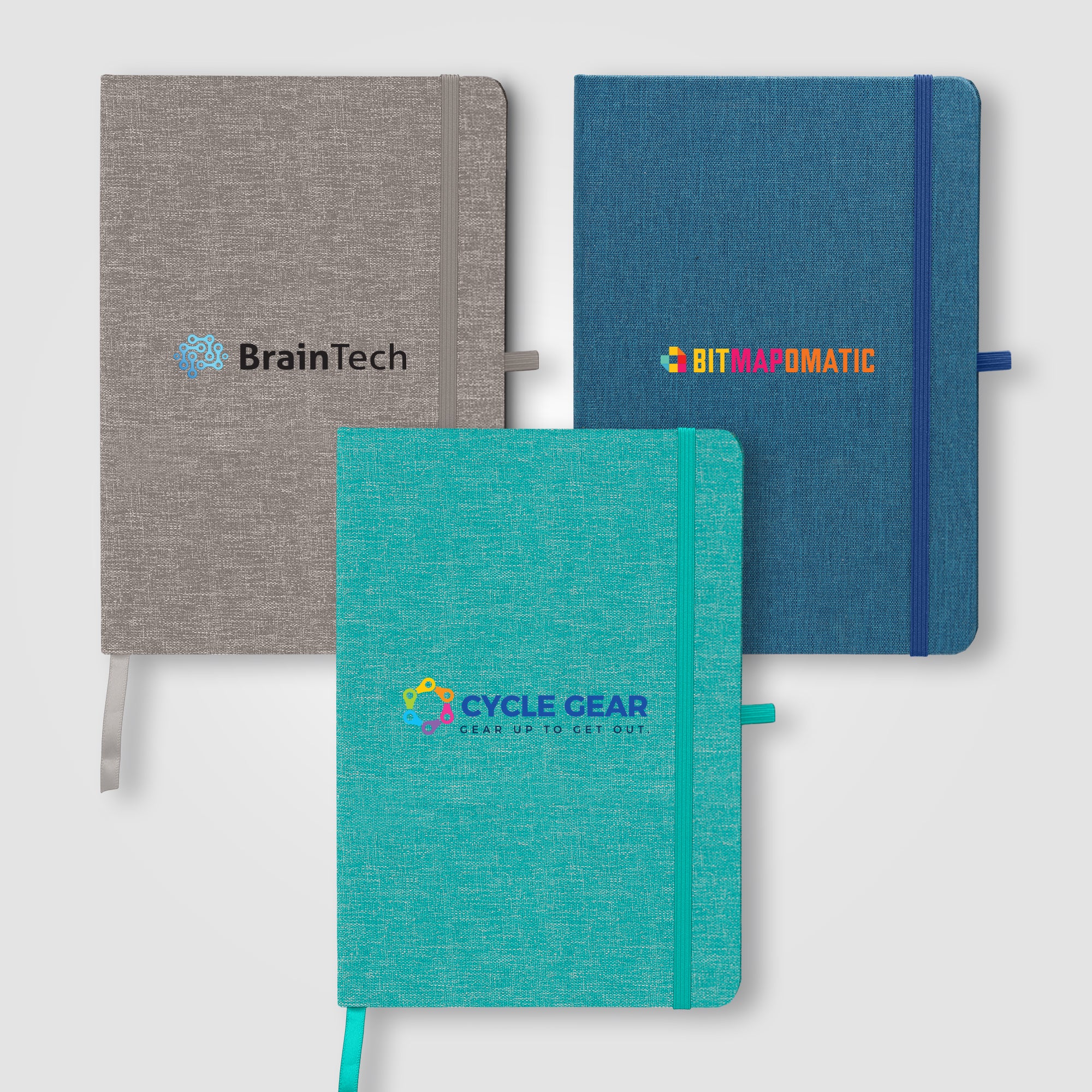 Image of the Melville 5.8" x 8.3" RPET Notebook - ColorJet promotional product, SKU NVX-C.