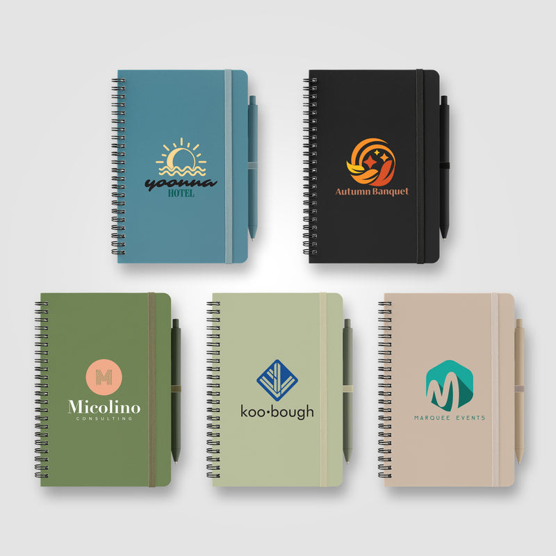 Höga Repreve Spiral Jotter Notepad - A5 - ColorJet-zoom-