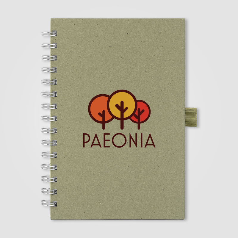 Terra Recycled Milk Carton Hard Cover Spiral Notebook - A5 - ColorJet-zoom-