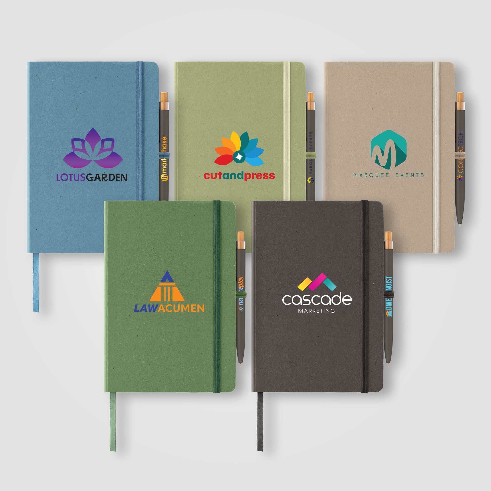 Terra Recycled Milk Carton Hard Cover A5 Notebook & Reborn Pen Set-1