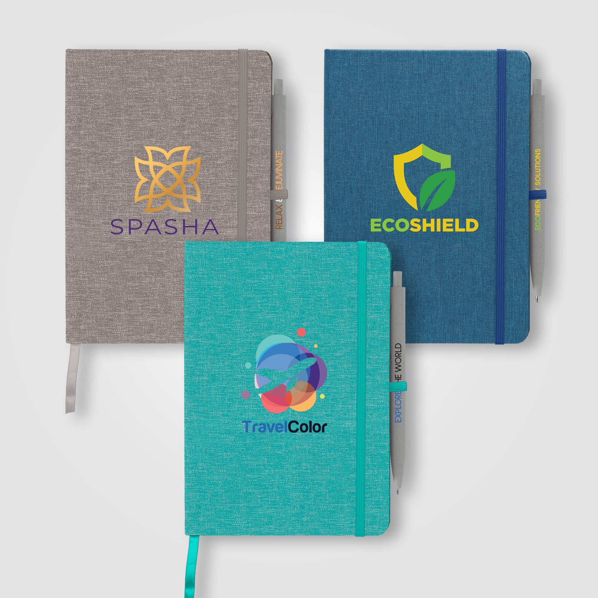 Melville 5.8" x 8.3" RPET Notebook & Zen Pen Gift Set - ColorJet