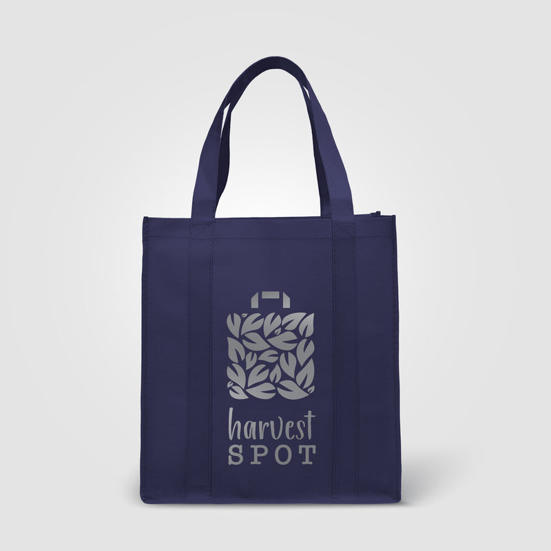 North Park - Non-Woven Shopping Tote Bag - Metallic imprint-zoom-