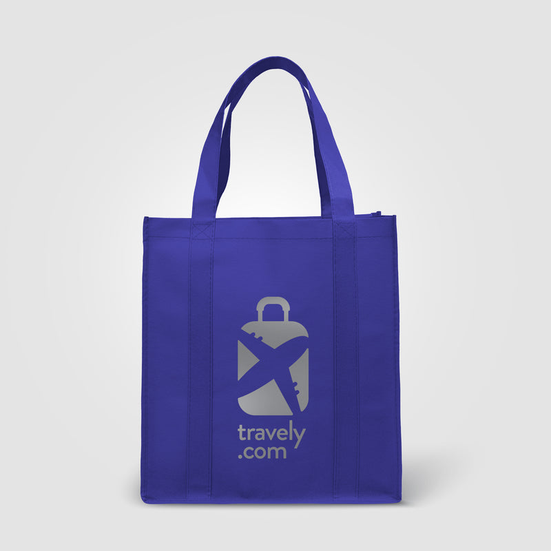 North Park - Non-Woven Shopping Tote Bag - Metallic imprint-zoom-