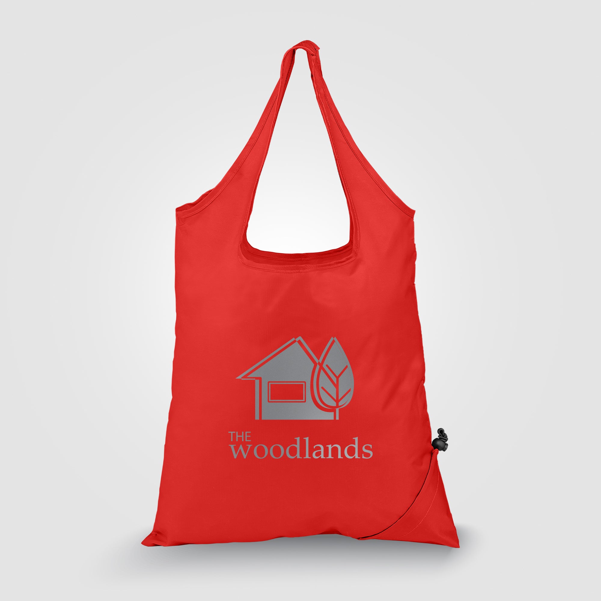 Capri - Foldaway Shopping Tote Bag - 210D Polyester - Metallic imprint-zoom-4