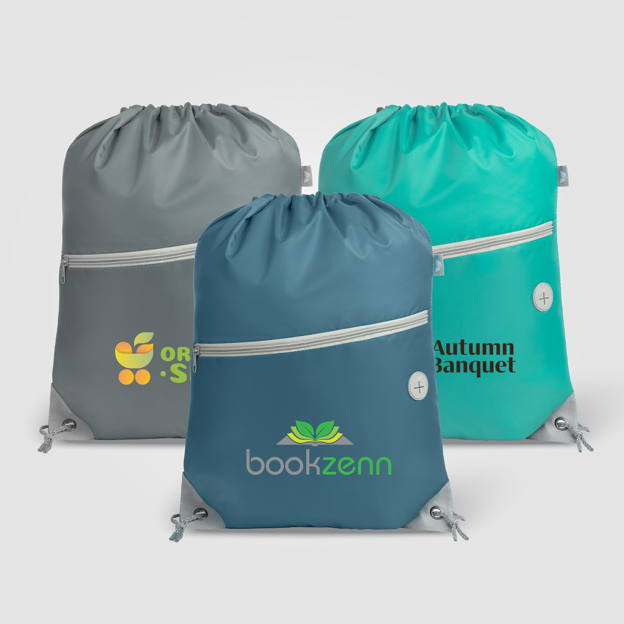 Image of the Daypack - RPET Drawstring Backpack - ColorJet promotional product, SKU UGF-C.