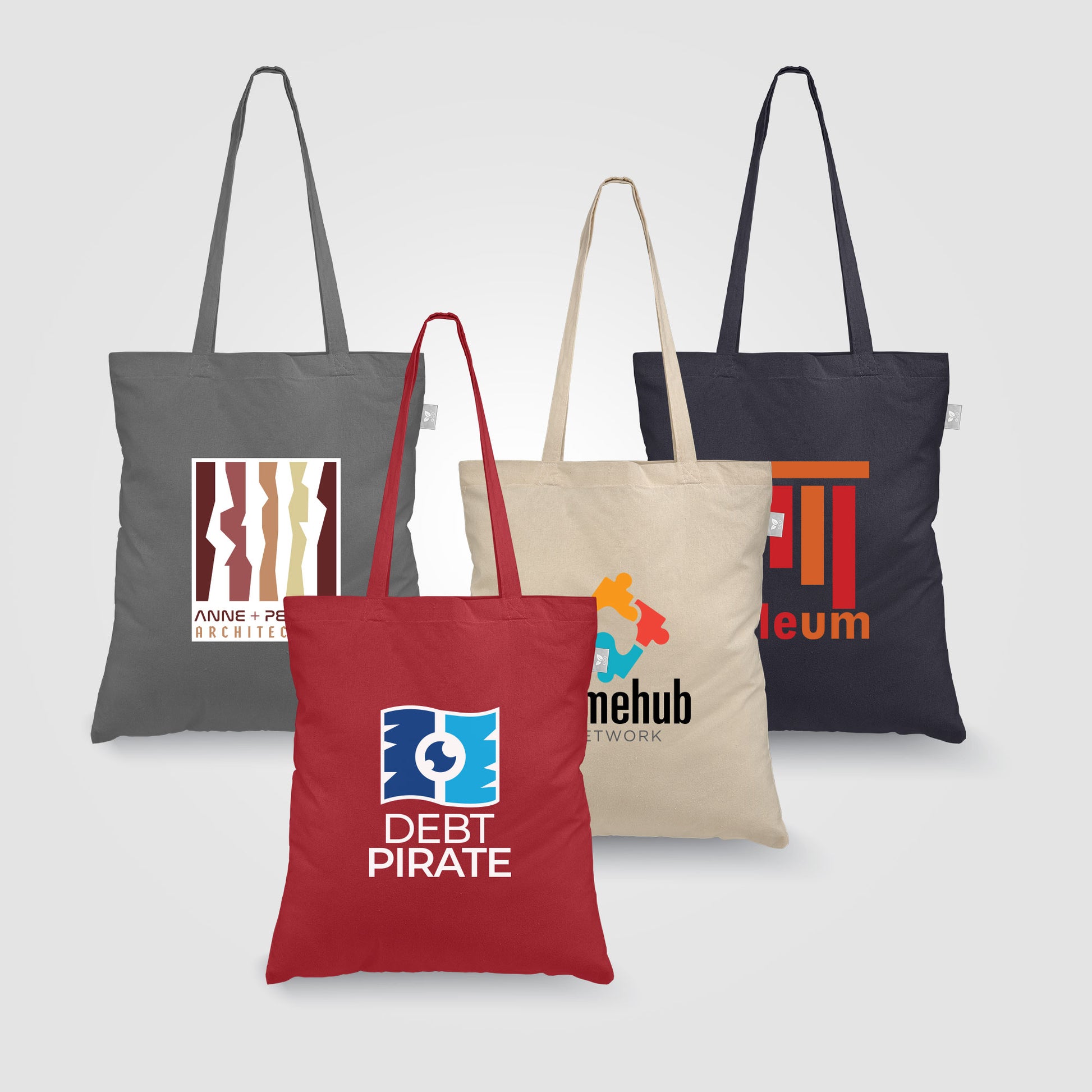 Geo - 5 oz. Recycled Cotton Tote Bag - Heat Transfer-1