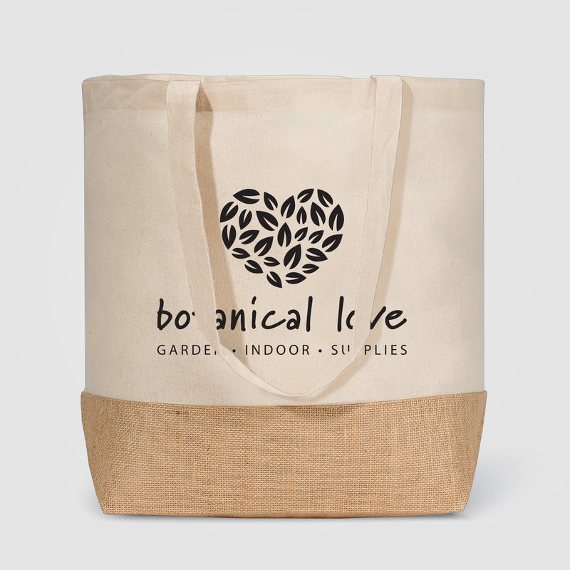 Rio Collection - 5 oz. Recycled Cotton and Jute Shopper Tote Bag-zoom-