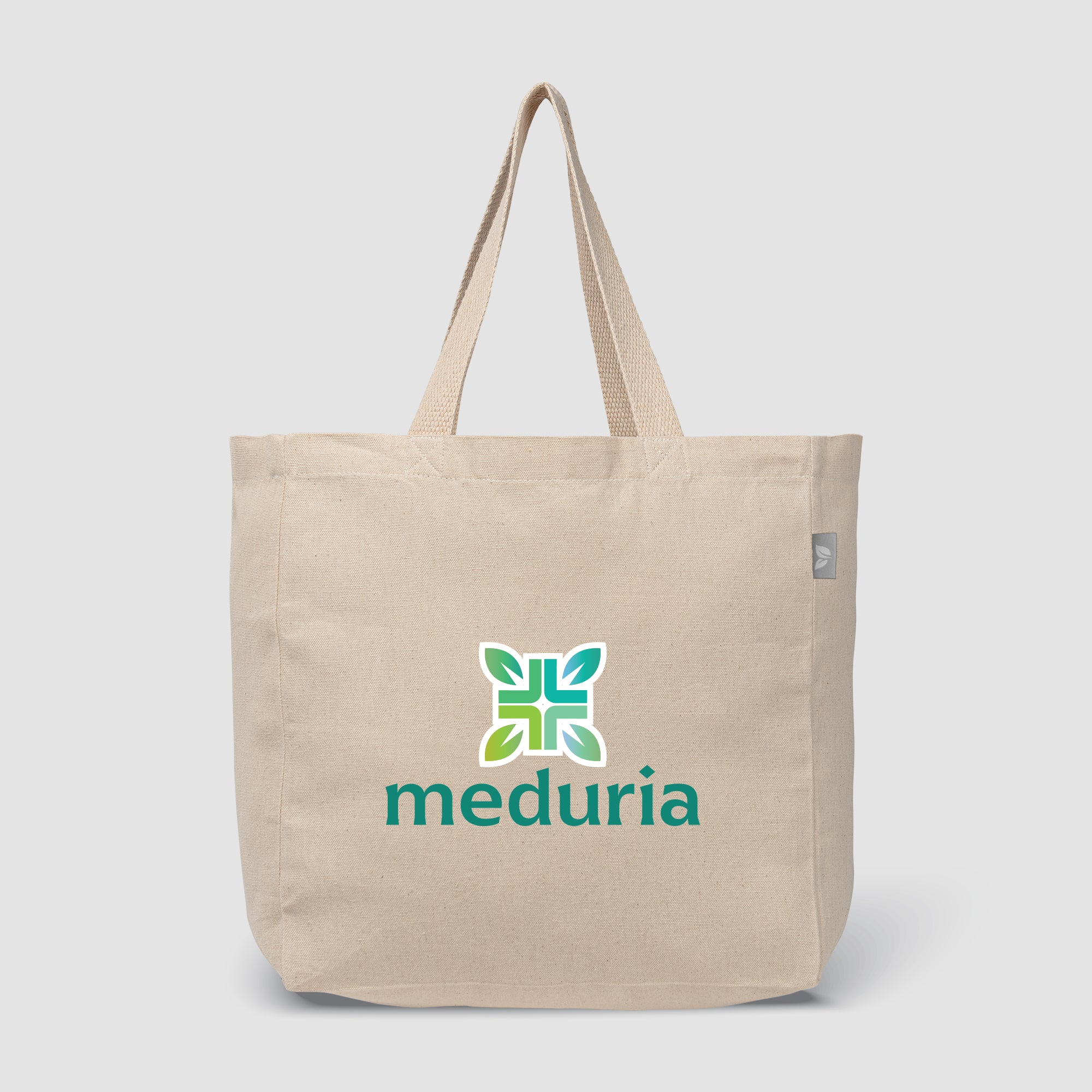 Image of the Toronto - 8 oz. Recycled Cotton Blend Shopper Tote Bag - Heat Transfer promotional product, SKU UHT-T.