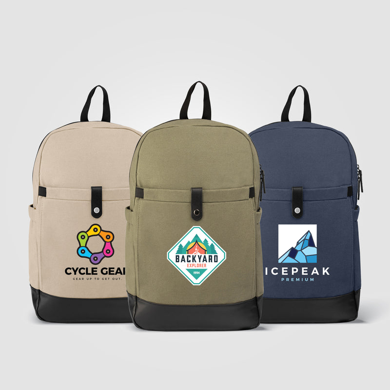 Odyssey Pack - Recycled Cotton Canvas Backpack - Heat Transfer-zoom-