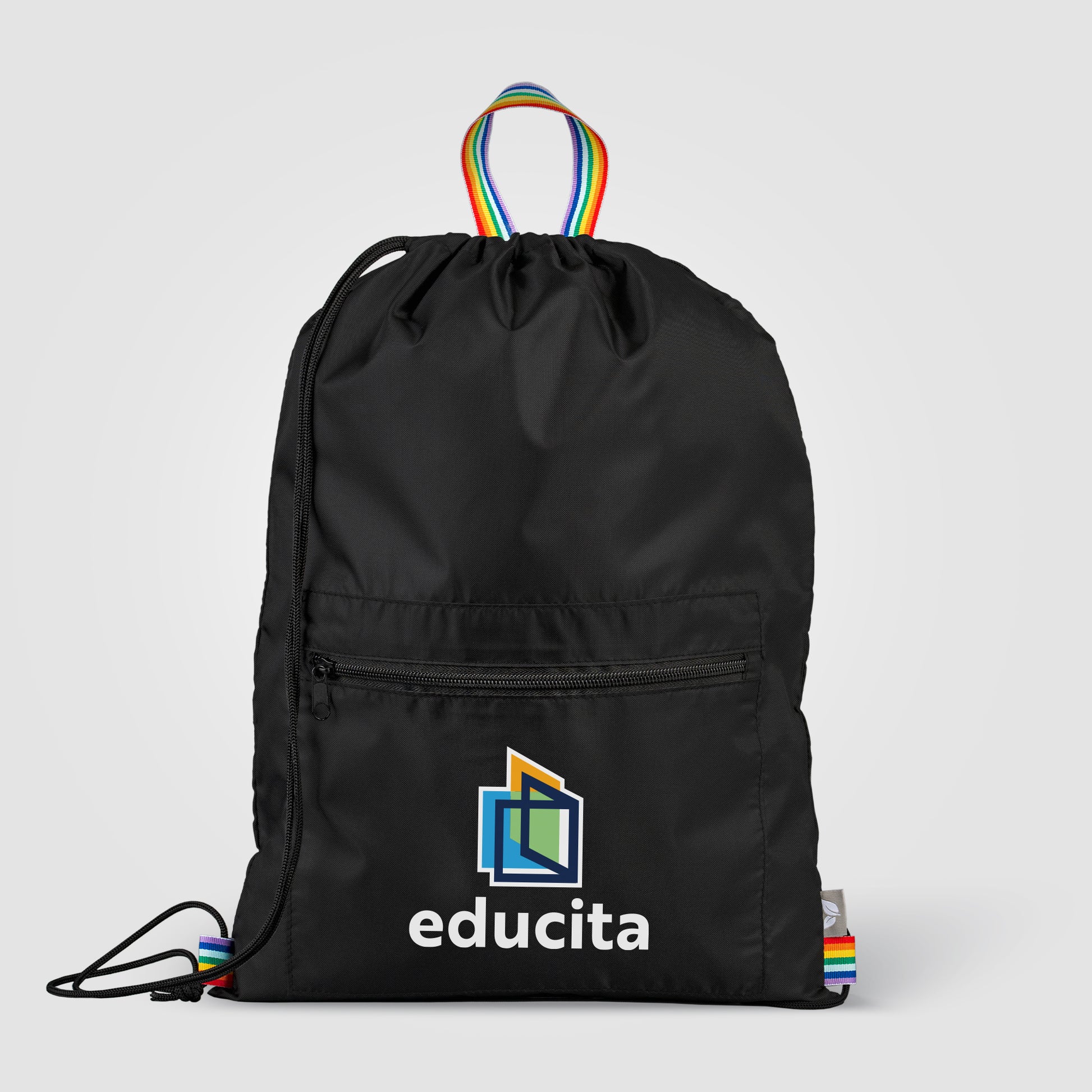 Image of the Spectrum Recycled Polyester Drawstring Bag - 2 gal - Heat Transfer promotional product, SKU ULD-T.
