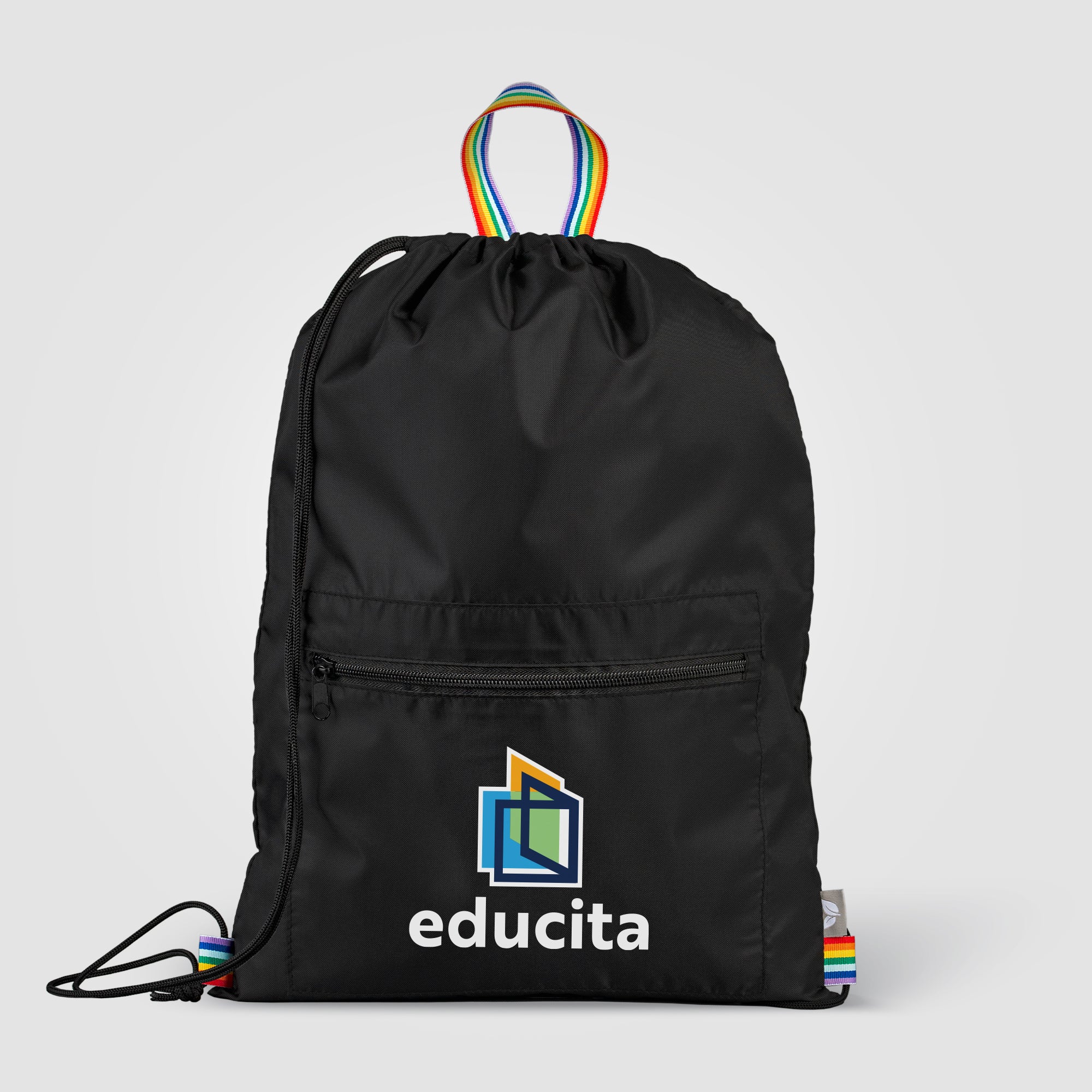 Image of the Spectrum Recycled Polyester Drawstring Bag - 2 gal - Heat Transfer promotional product, SKU ULD-T.