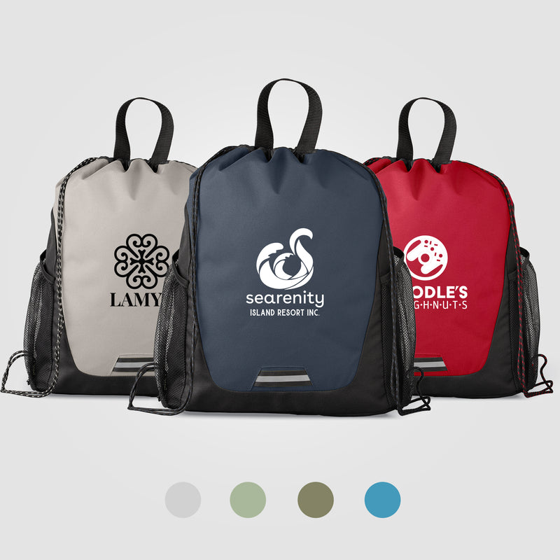 Jotun Recycled Polyester Pocketed Drawstring Bag - 2.6 gal-zoom-
