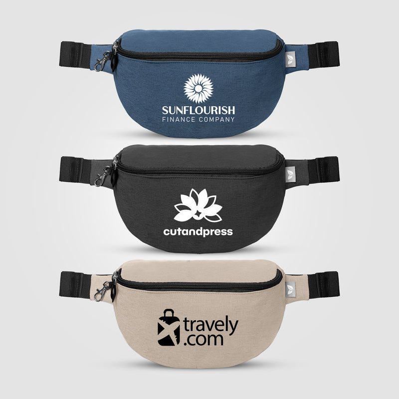 Helsinki rPET Anti-Theft Hook-Zip Waist Bag – 2L-zoom-