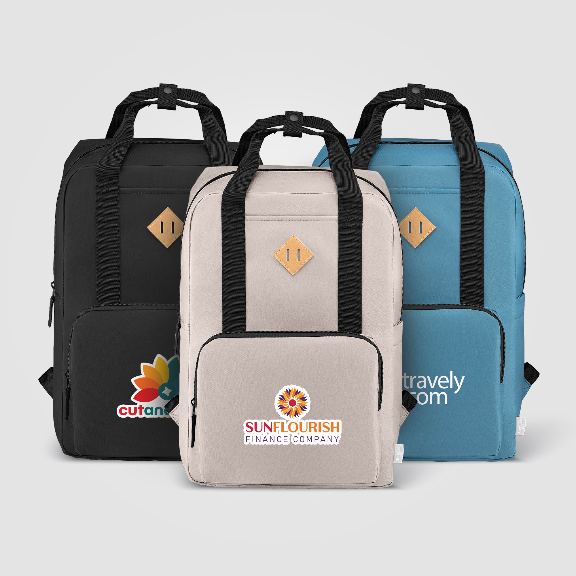 Majesty 300D rPET 15" Laptop Adjustable Strap Backpack - 16L -Heat Transfer