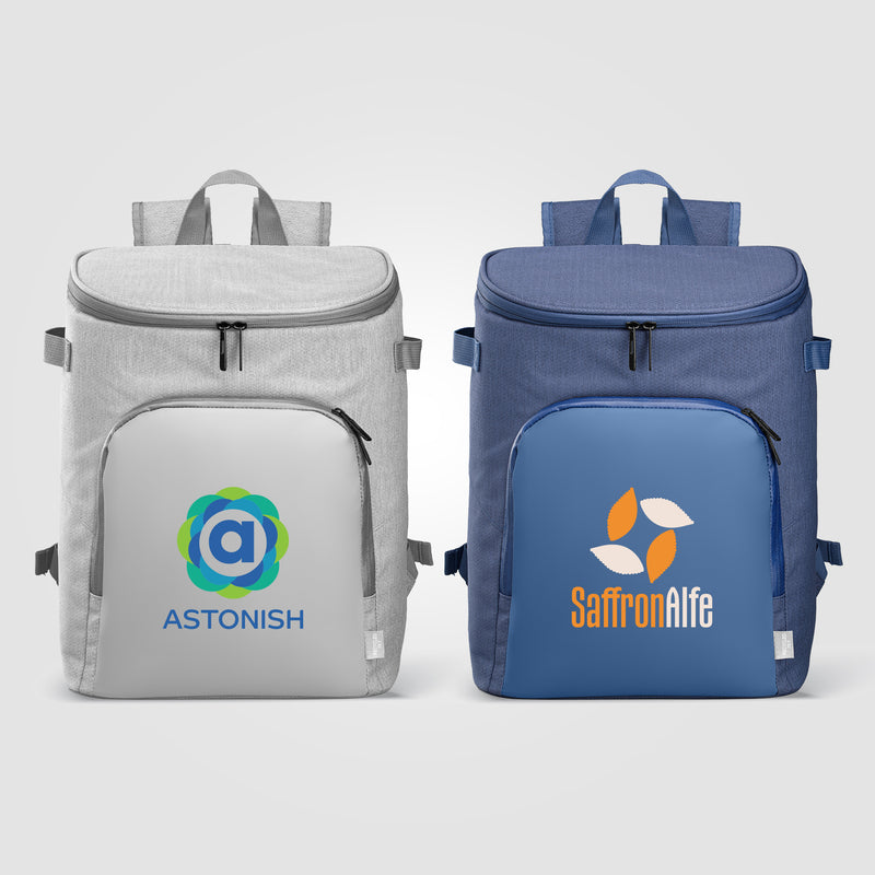 City Pack rPET PEVA Lined Cooler Backpack - 21L -Heat Transfer-zoom-