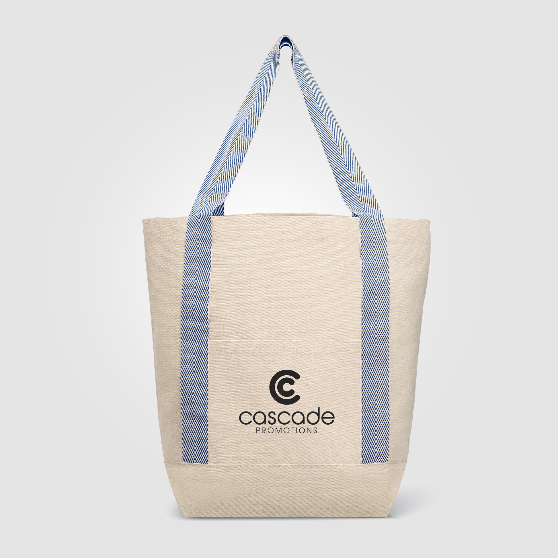 Niva 10 oz. Recycled Cotton Canvas Front Pocket Tote Bag – 12.25L - Silkscreen-3