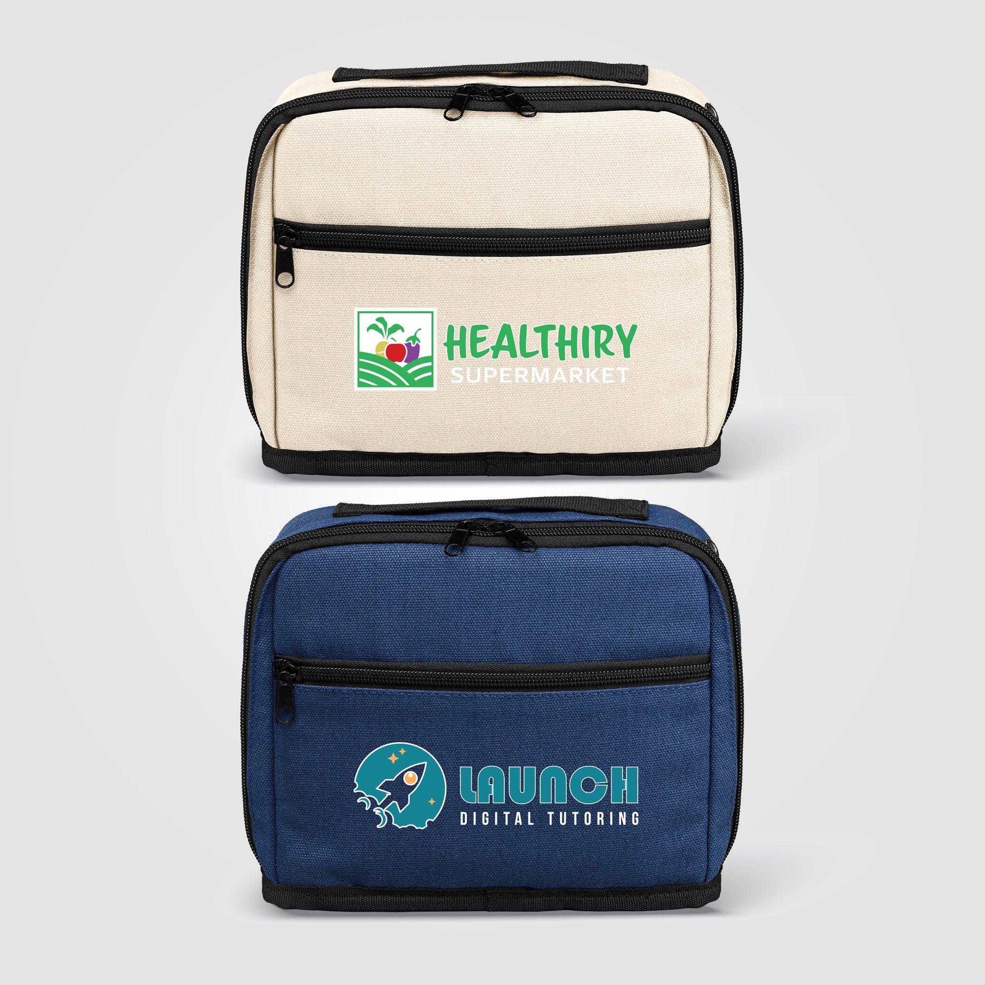 Odyssey 16 oz. Recycled Cotton Tech Organizer Zippered Pouch – 1.7L - Heat Transfer-zoom-1